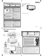 Предварительный просмотр 1 страницы Haier ES50H-T1 (E) Operating Instructions