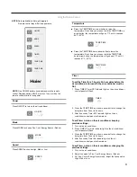 Preview for 11 page of Haier ESA408J Use And Care Manual