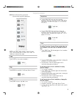 Preview for 11 page of Haier ESA408K Use And Care Manual