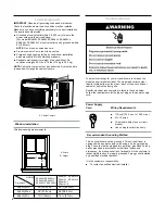 Preview for 4 page of Haier ESA412J-115V Use & Care Manual