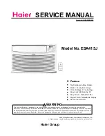 Haier ESA415J Service Manual предпросмотр