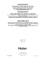 Preview for 100 page of Haier ESD401 User Manual