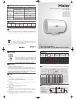 Preview for 1 page of Haier FCD-JTH40-III User Manual