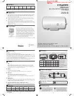 Предварительный просмотр 1 страницы Haier FCD-JTHC100A-III (E) User Manual