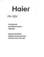 Preview for 1 page of Haier FR-120V Instructions For Use Manual