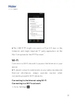 Preview for 13 page of Haier G7lite User Manual