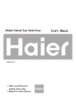 Preview for 1 page of Haier GDZ3.5-1-HK User Manual