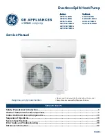 Haier GE Appliances AW24TL2HFA Service Manual предпросмотр