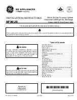 Preview for 1 page of Haier GE APPLIANCES NF96US Installation Instructions Manual