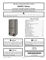 Preview for 1 page of Haier GE NAMV1 Series Installation Instructions Manual