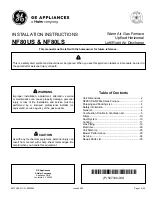 Preview for 1 page of Haier GE NF80US Installation Instructions Manual