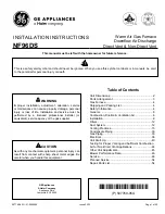 Haier GE NF96DS Installation Instructions Manual предпросмотр