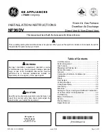 Haier GE NF96DV Installation Instructions Manual предпросмотр