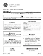 Preview for 1 page of Haier GE NS23AMA Installation Instructions Manual