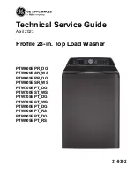 Haier GE PTW600BPR DG Series Technical Service Manual preview