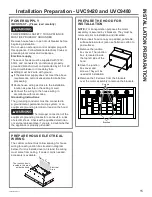 Preview for 7 page of Haier GE UVC9420 Installation Instructions Manual