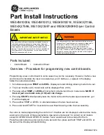 Предварительный просмотр 1 страницы Haier GE WE04X27596 Part Install Instructions