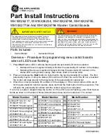Preview for 1 page of Haier GE WH18X26217 Part Install Instructions