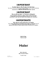 Preview for 25 page of Haier Genesis CGDE700AW User Manual