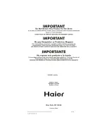 Preview for 76 page of Haier Genesis CRDWE200AW User Manual