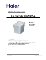 Haier GWT800AW Service Manual preview