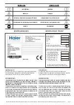 Предварительный просмотр 3 страницы Haier HACI-HP Series Operating Instructions Manual