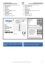 Предварительный просмотр 5 страницы Haier HACI-MB 35E Installation, Use And Maintenance Manual