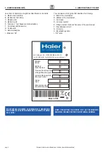 Preview for 6 page of Haier HACI-RP 100 Installation, Use And Maintenance Manual