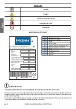 Preview for 30 page of Haier HACI-RP DX Series Installation, Use And Maintenance Manual