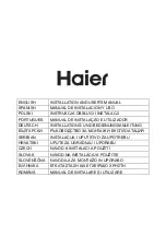 Preview for 1 page of Haier HADG6DCS56B Installation And User Manual