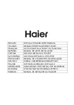 Haier HATS6DCS56B Installation And User Manual preview