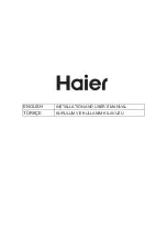 Preview for 1 page of Haier HATS6DS2XWIFI Installation And User Manual