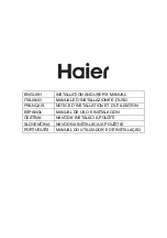 Haier HATS9DS46BWIFI Installation And User Manual preview