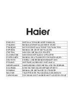 Preview for 1 page of Haier HATS9DS6BPLWI Installation And User Manual