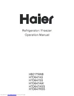 Preview for 1 page of Haier HB21TNNB Operation Manual