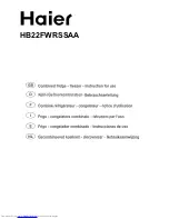 Haier HB22FWRSSAA Instructions For Use Manual preview