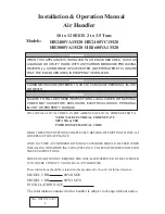 Preview for 1 page of Haier HB2400VA1M20 Installation & Operation Manual