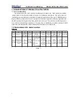 Preview for 3 page of Haier HB2400VD1M20 Service Manual