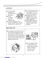 Preview for 4 page of Haier HBF55W Operating Instructions Manual