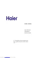 Preview for 1 page of Haier HBF80G Operating Instructions Manual