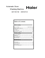 Preview for 1 page of Haier HBF855TVE Owner'S Manual