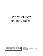 Preview for 1 page of Haier HBLC20AB11 User Manual