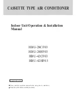 Haier HBU-28CF03 Operation & Installation Manual предпросмотр