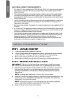 Preview for 8 page of Haier HCC2220BEB Installation Instructions Manual