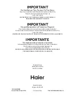 Preview for 52 page of Haier HCC2220BEB User Manual