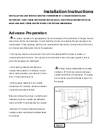 Preview for 2 page of Haier HCC2230AGS Installation Instructions Manual