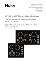 Preview for 1 page of Haier HCC2320AES Installation Instructions Manual