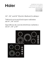 Haier HCC2320AES Installation Instructions Manual preview