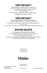 Preview for 56 page of Haier HCC2320AES User Manual