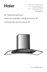 Haier HCH6500ALS Installation And User Manual preview